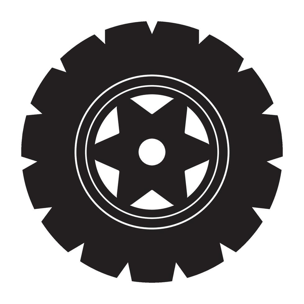 auto banden icoon logo vector ontwerp sjabloon