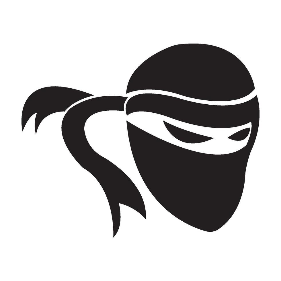 ninja's icoon logo vector ontwerp sjabloon