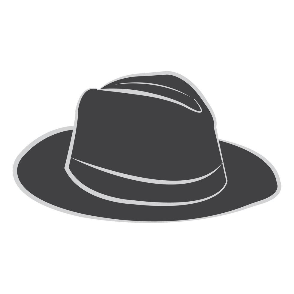 hoed icoon logo vector ontwerp sjabloon