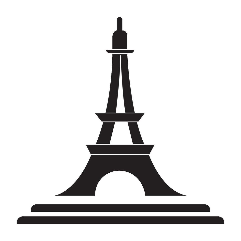 eiffel toren icoon logo vector ontwerp sjabloon