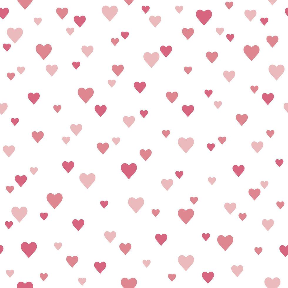 naadloos patroon van harten. Valentijnsdag dag. vector illustratie voor textiel, omhulsel papier, behang.