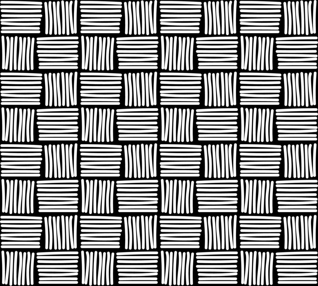 vector naadloos structuur in de het formulier van een meetkundig patroon van lineair en loodrecht lijnen Aan een grijs achtergrond