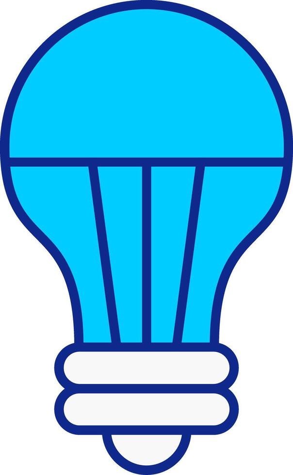 LED licht blauw gevulde icoon vector