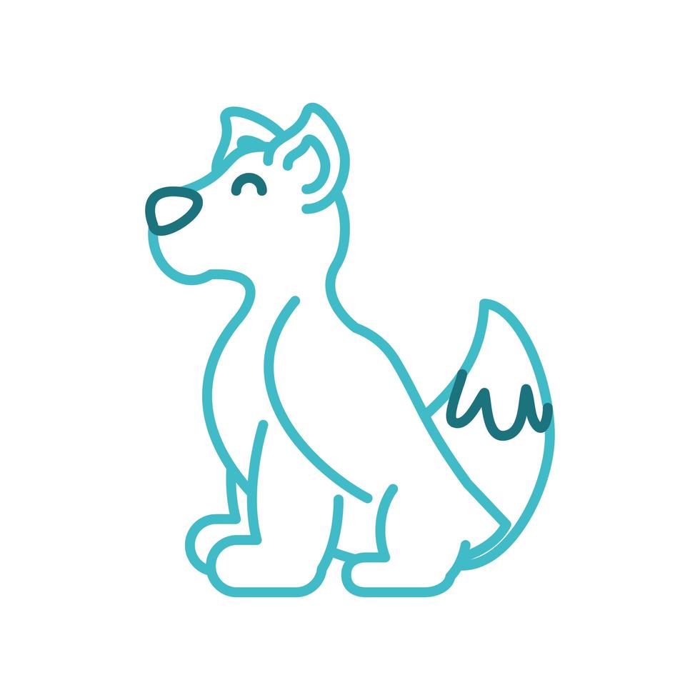 schattig hond huisdier vector