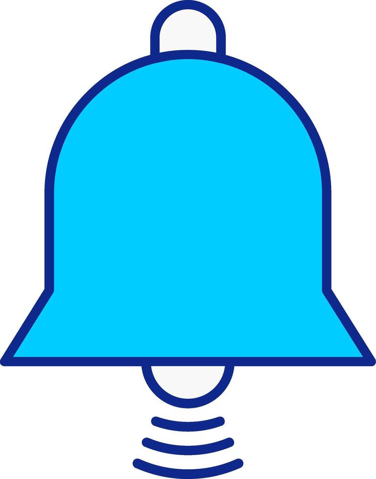 klok blauw gevulde icoon vector