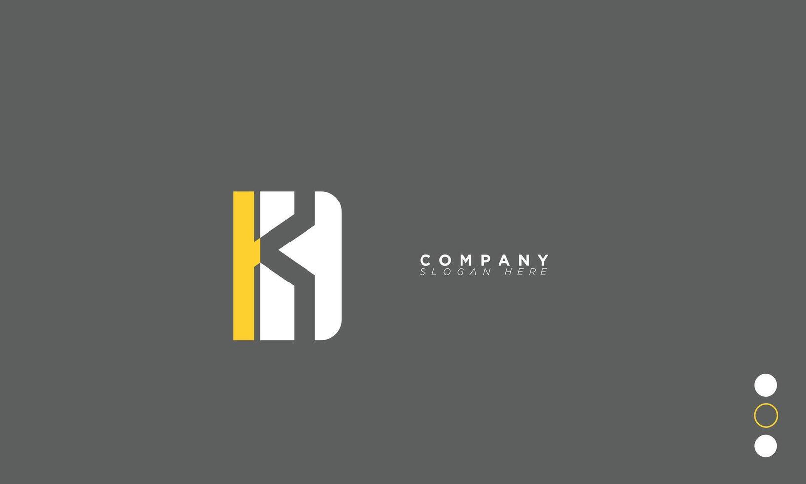 hk alfabet letters initialen monogram logo k, h en k vector