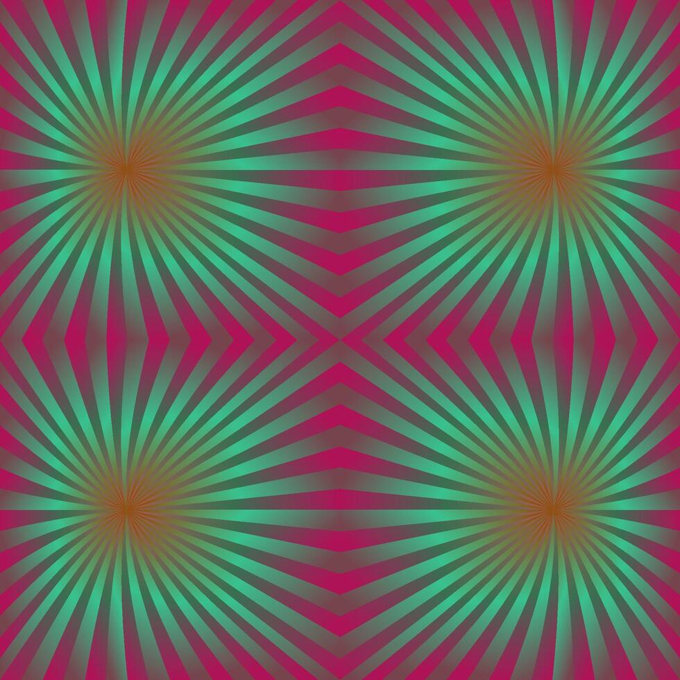 naadloos kleurrijk psychedelisch straal patroon ontwerp achtergrond vector
