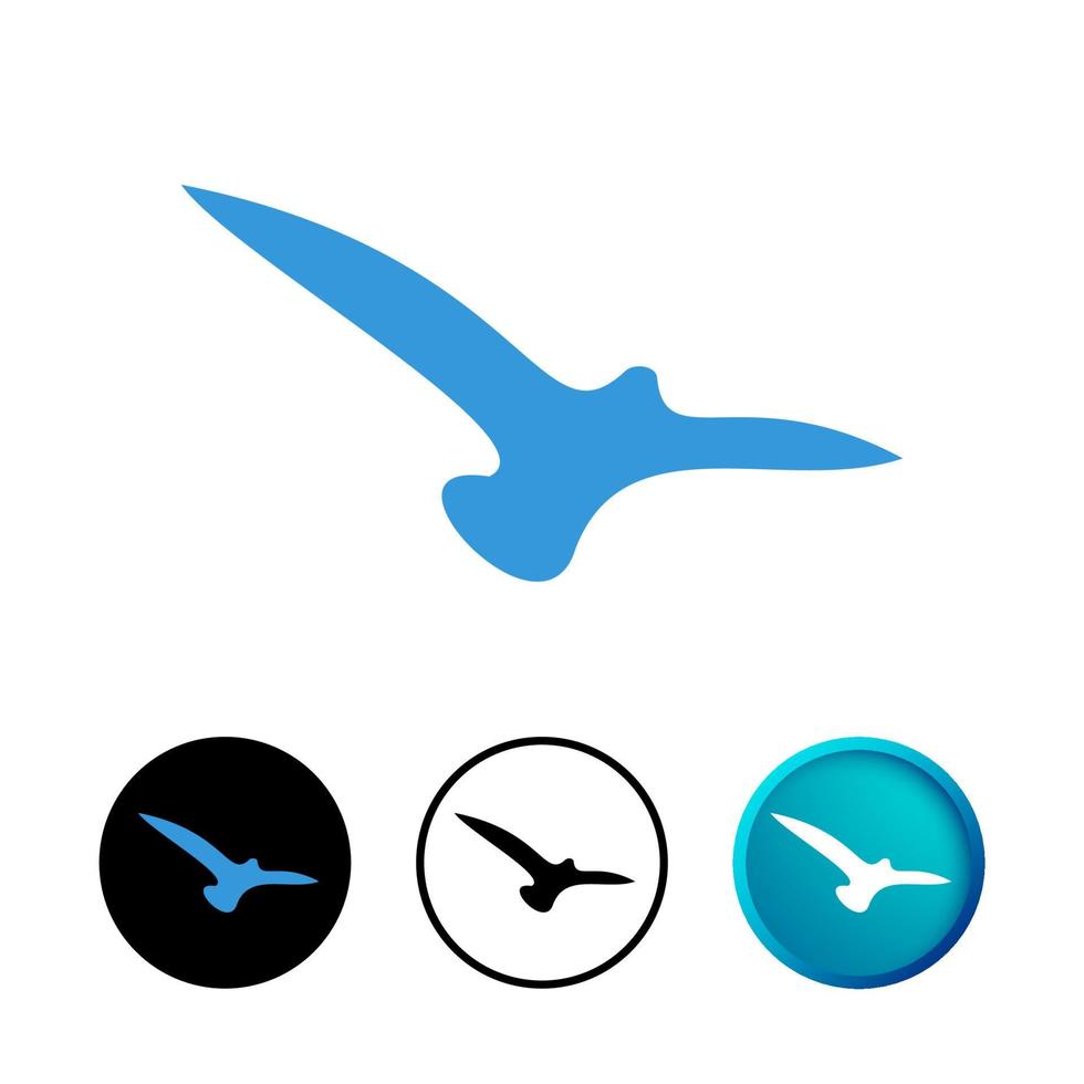 abstracte vliegende vogel pictogram illustratie vector