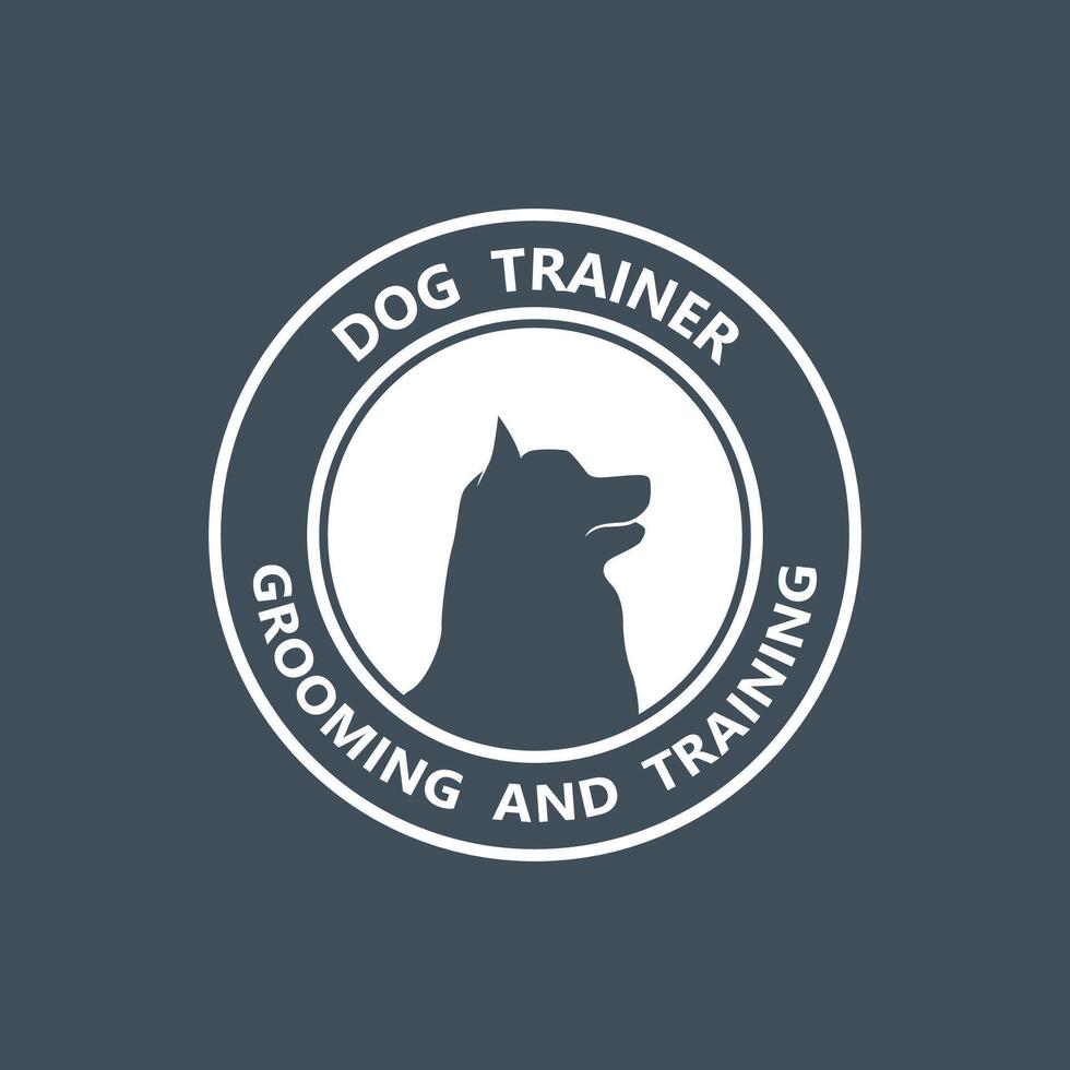 ontwerp logo ideeën opleiding honden vector sjabloon. logo geschikt voor hond trainer bedrijf, hond winkel, hond voedsel op te slaan