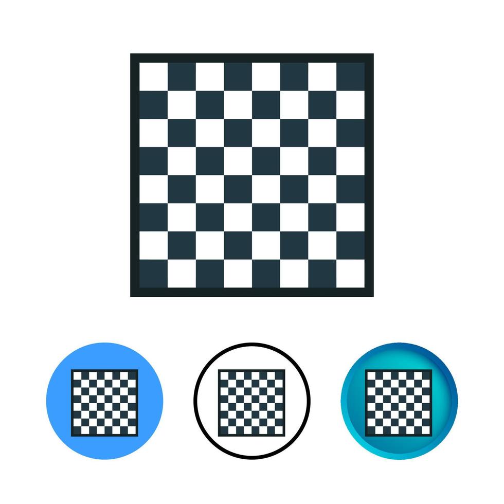 abstracte lege schaakbord icon set vector