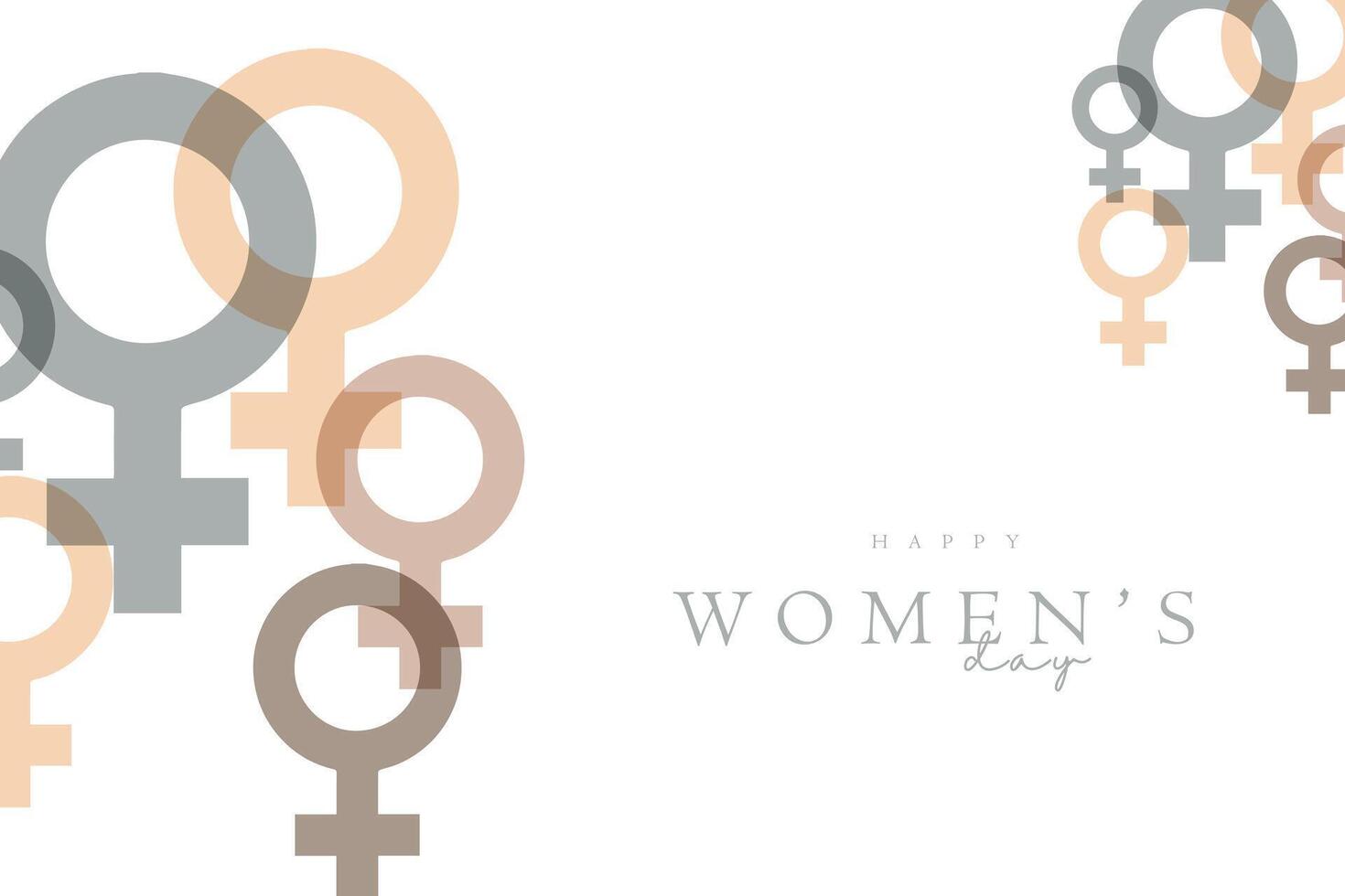 gelukkig Internationale vrouwen dag concept banier ontwerp, een geschiedenis maand van Dames spandoek. vlak vector illustratie