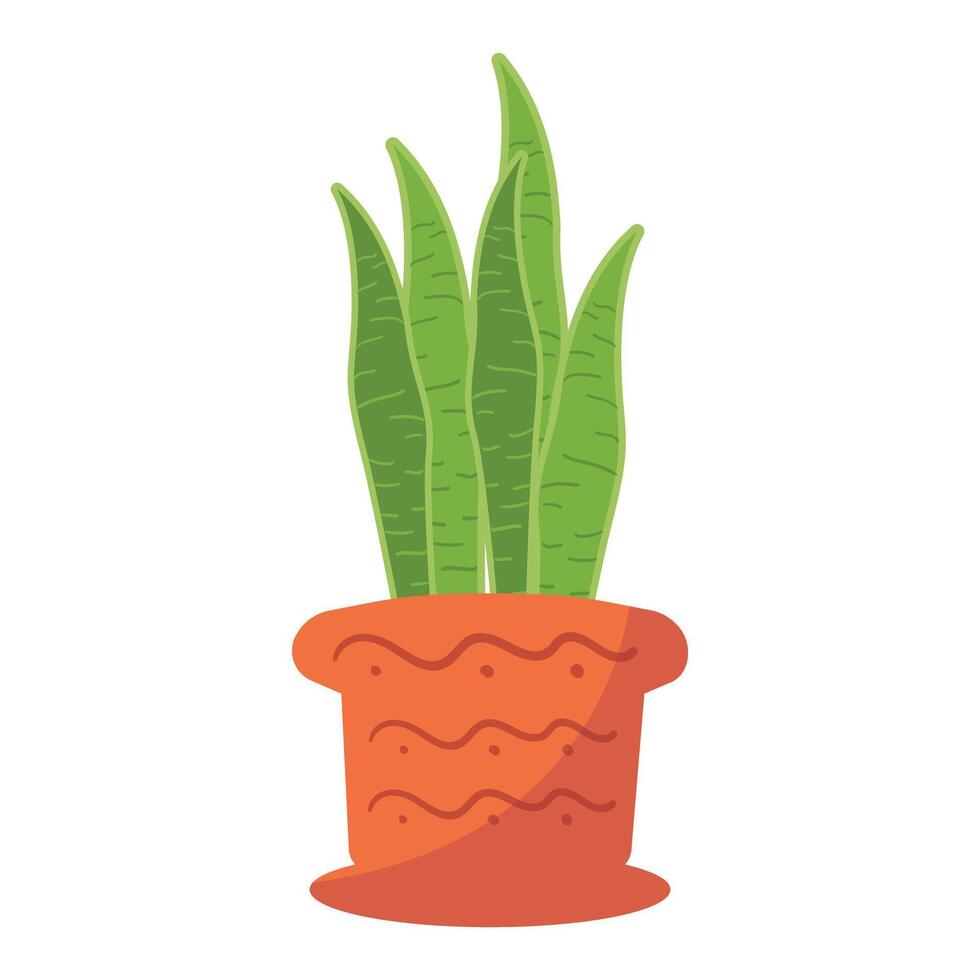 schattig illustratie planten in potten vector