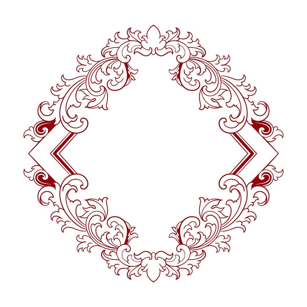 luxe kader ornament bruiloft decoratie grens vector