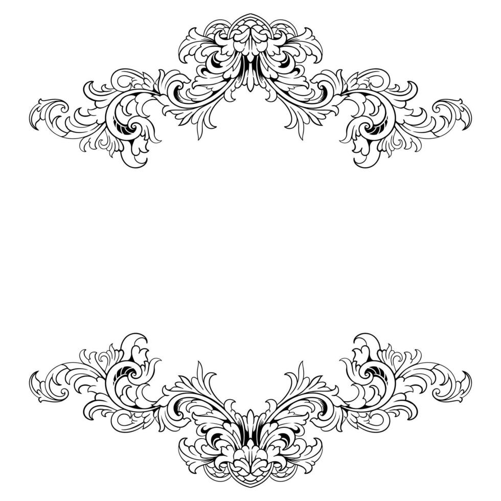 luxe kader ornament bruiloft decoratie grens vector