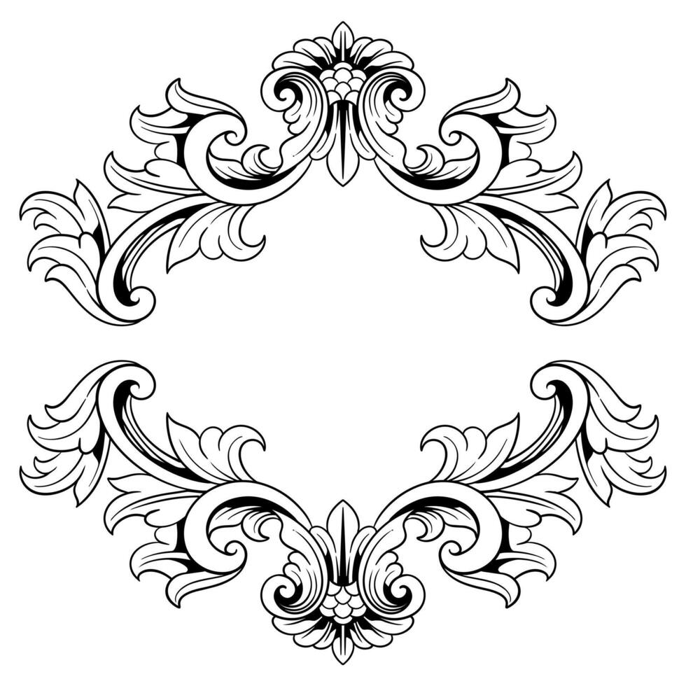 luxe kader ornament bruiloft decoratie grens vector