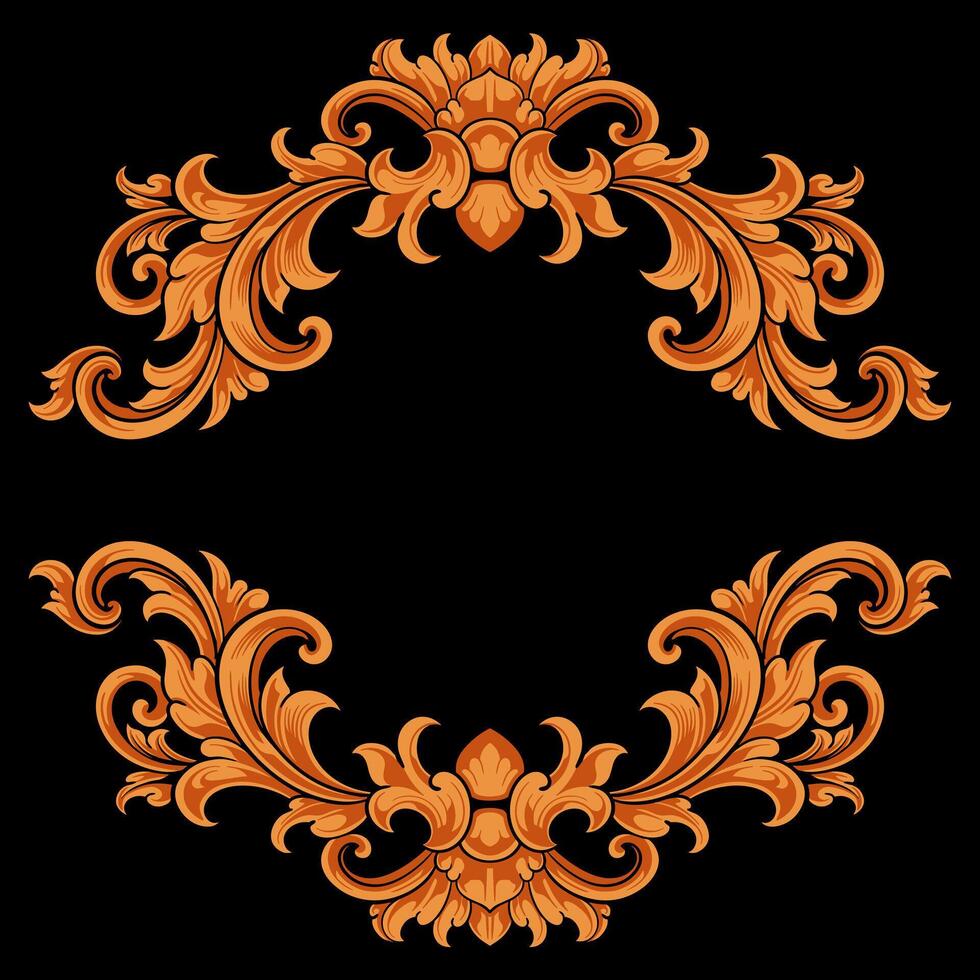 luxe kader ornament bruiloft decoratie grens vector