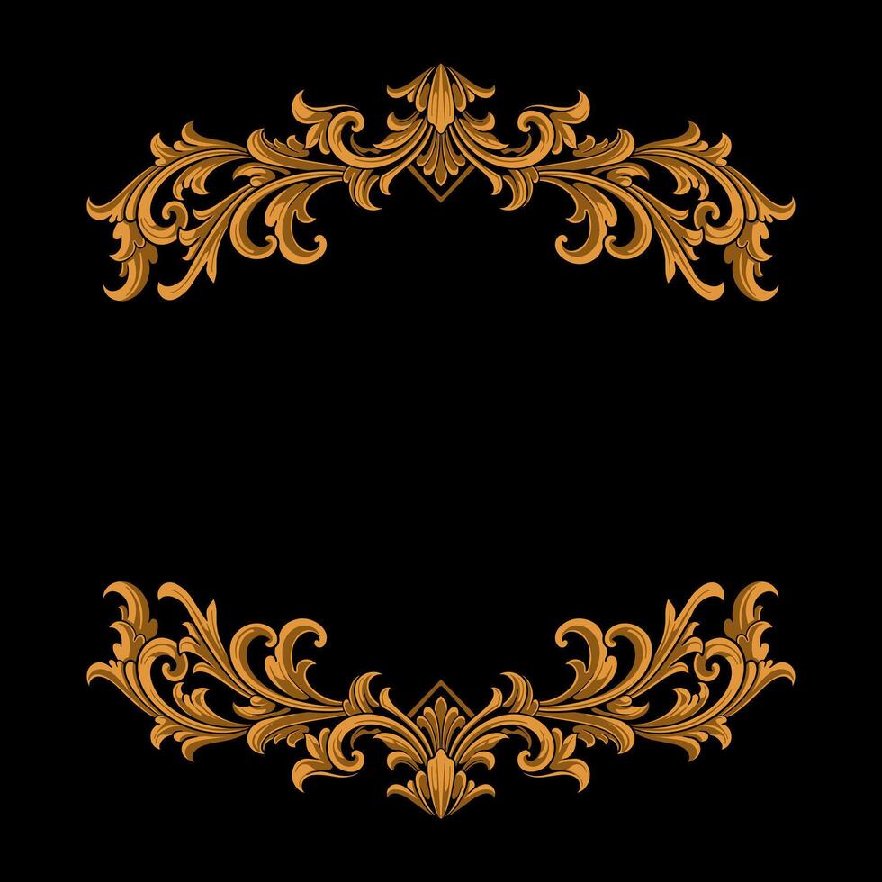 luxe kader ornament bruiloft decoratie grens vector