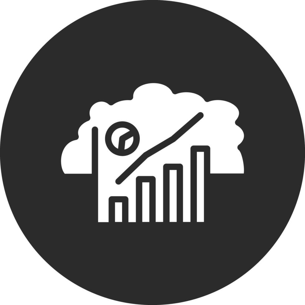 wolk statistieken vector icoon