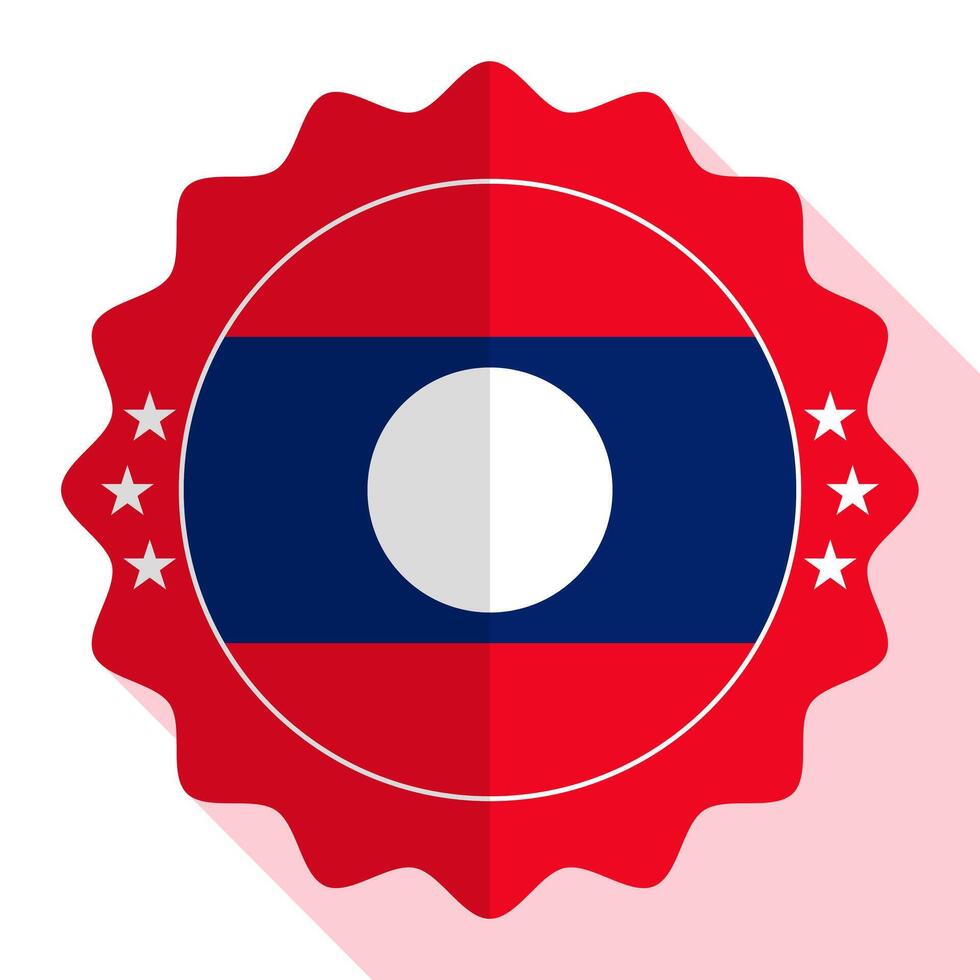 Laos kwaliteit embleem, label, teken, knop. vector illustratie.