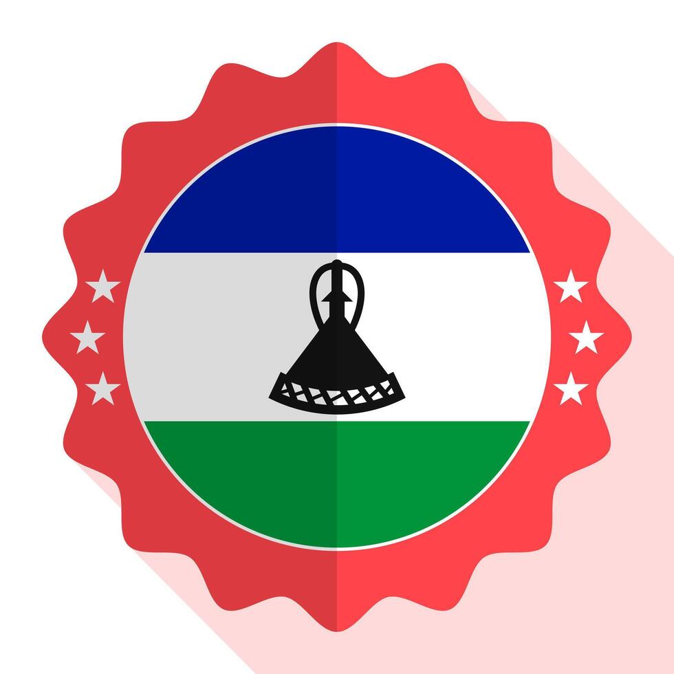 Lesotho kwaliteit embleem, label, teken, knop. vector illustratie.