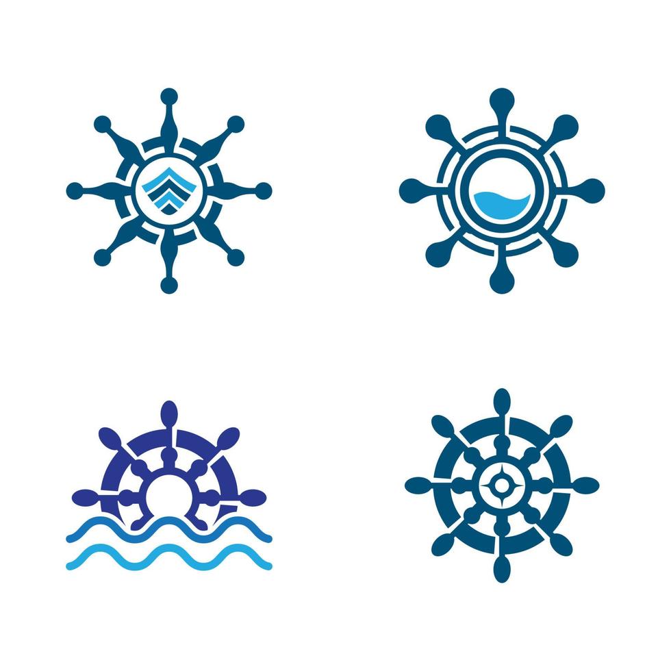 stuurschip logo afbeeldingen illustratie vector