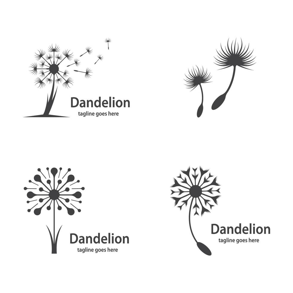 paardebloem symbool vector icon