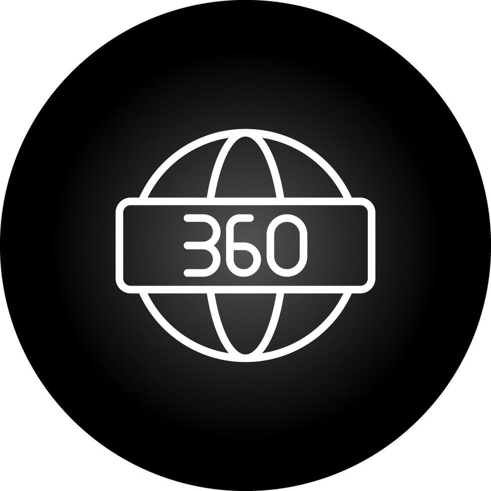 360 graden vector icoon