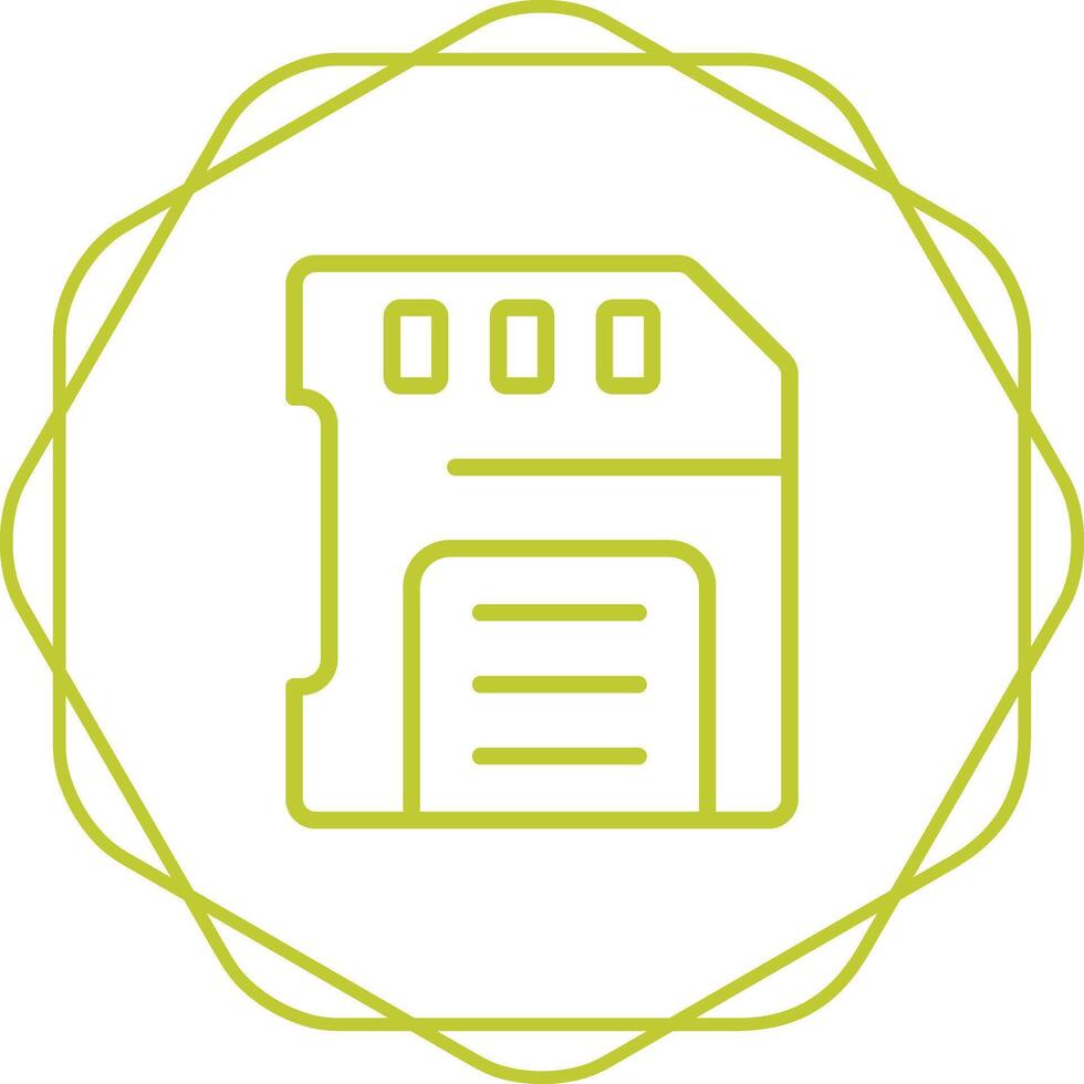 sd-kaart vector pictogram