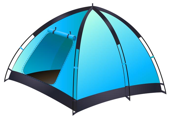 Blauwe tent vector