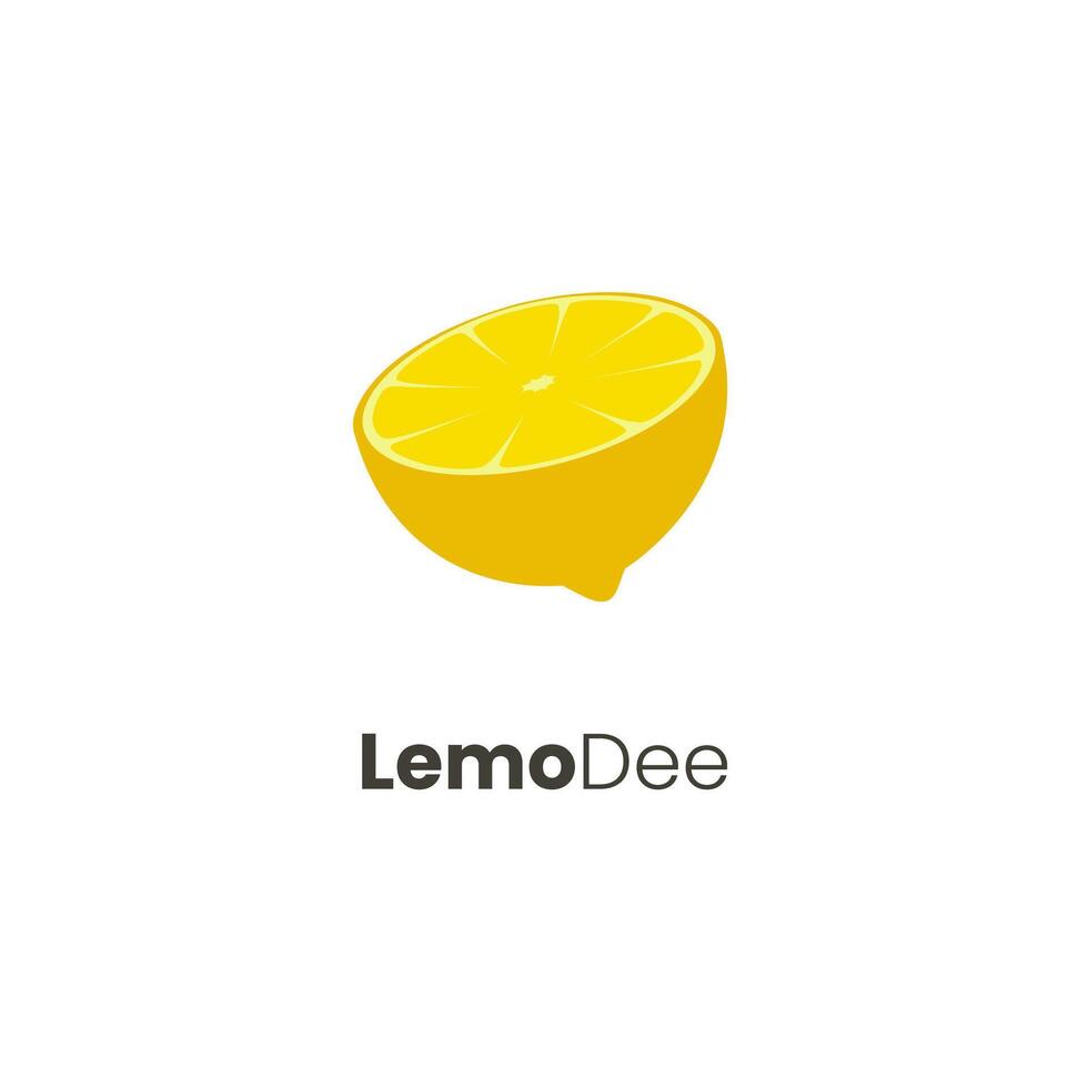 plak van citroen met druppels logo of icoon concept ontwerp vector