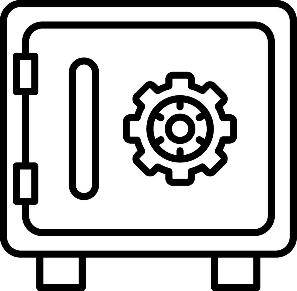 kluis vector pictogram