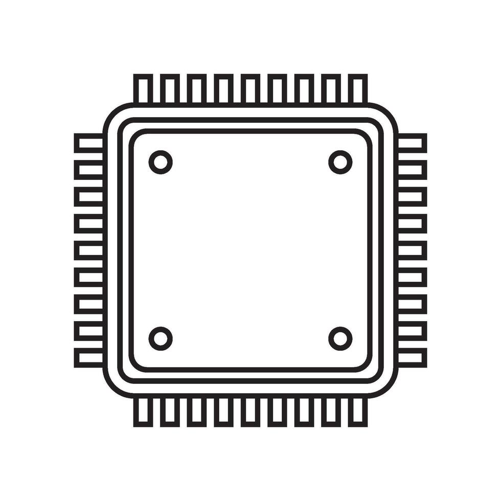 microchip icoon vector