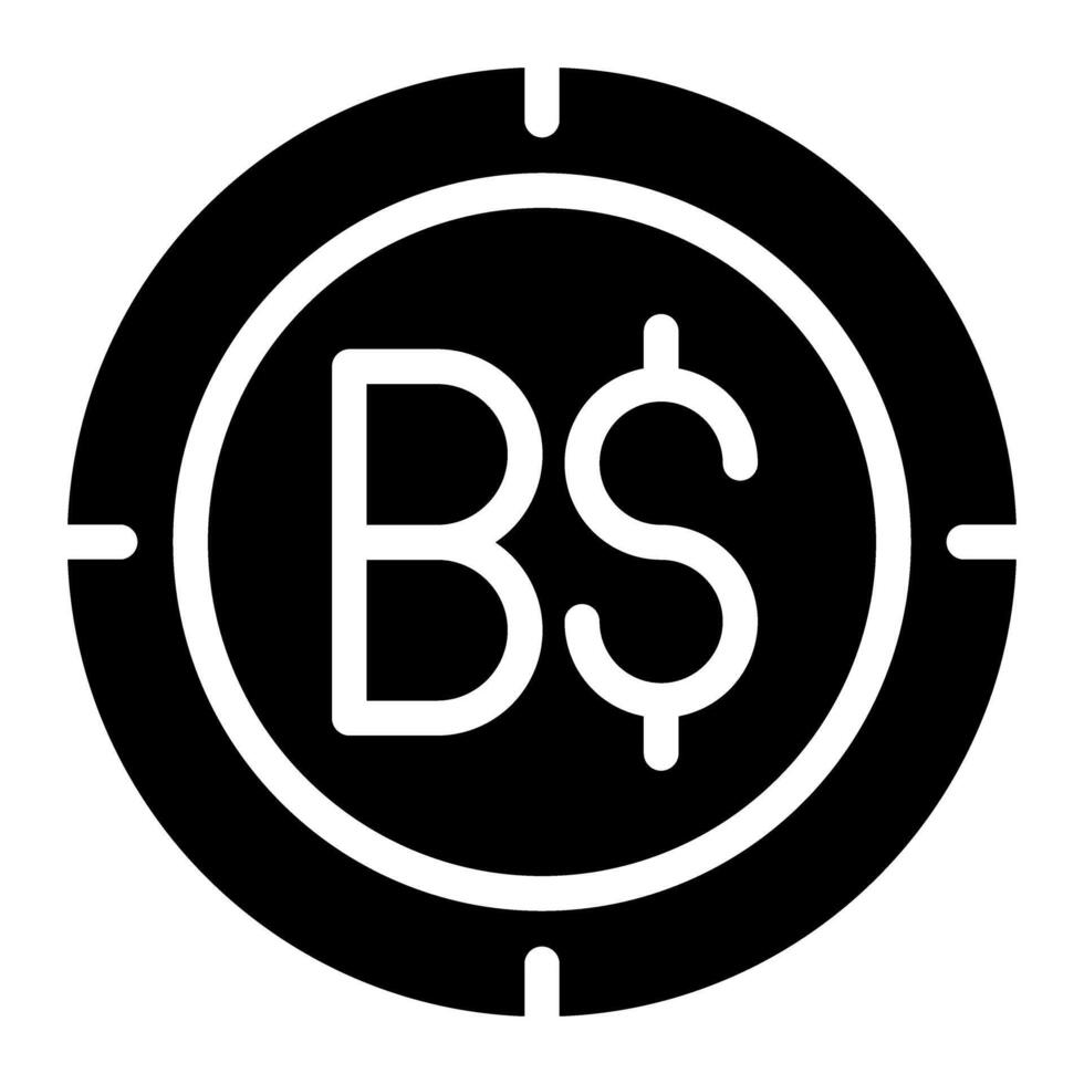 Bahamas munten icoon vector grafisch illustratie voor web, ui en app mobiel ontwerp geïsoleerd Aan wit achtergrond