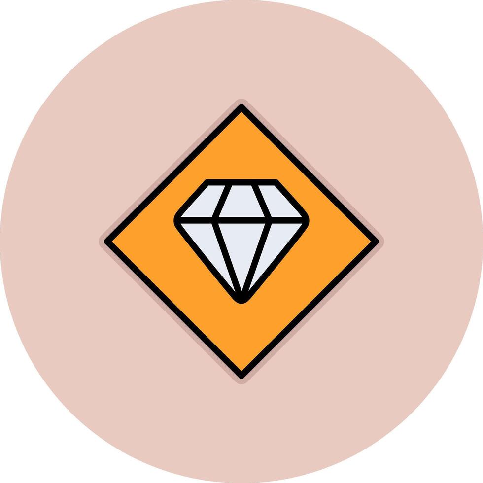 diamant vector pictogram