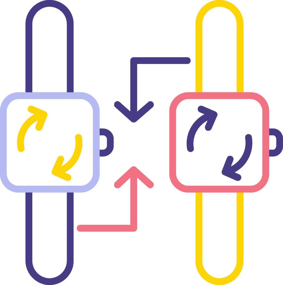 synchronisatie vector pictogram