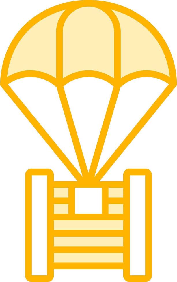 parachute vector pictogram