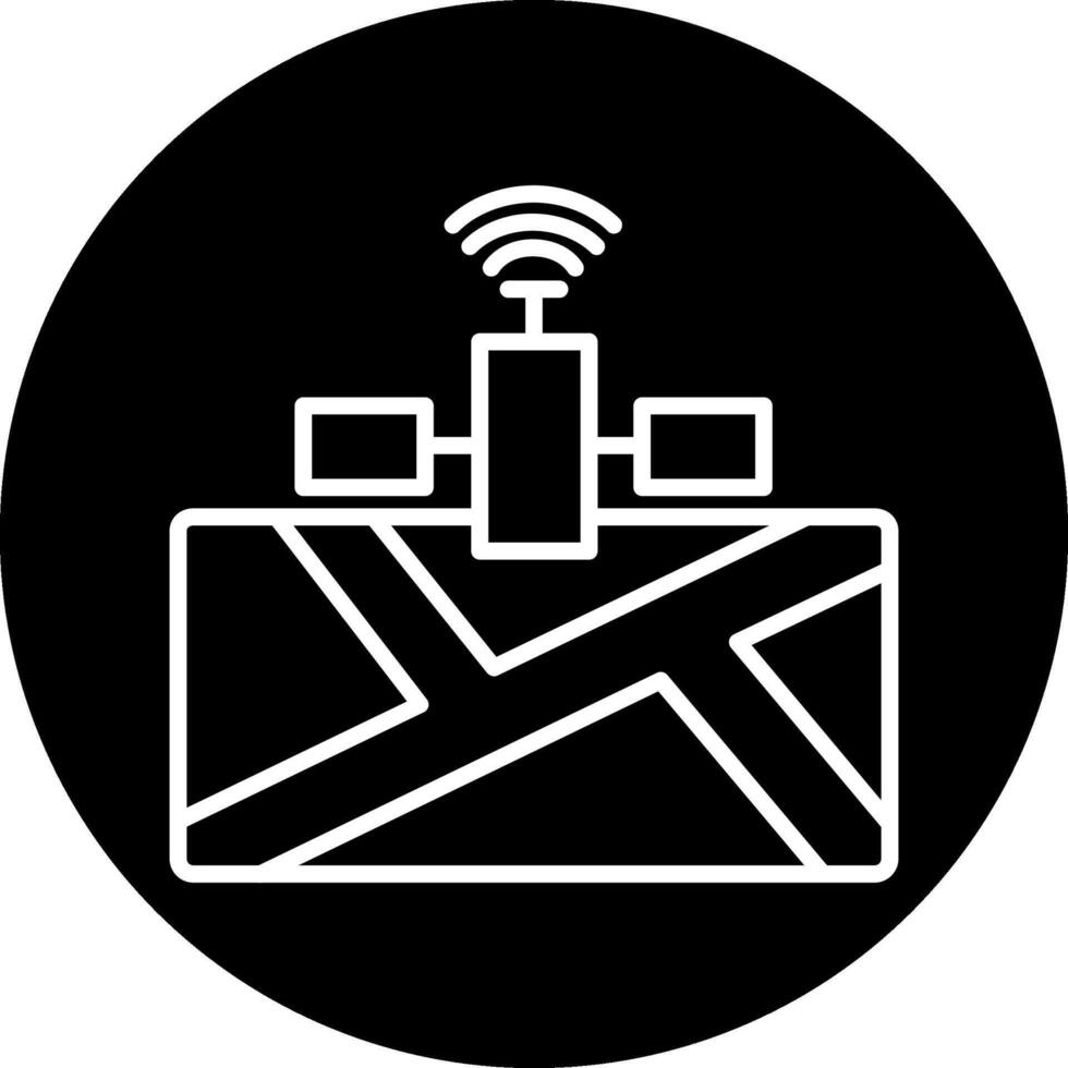 satelliet vector pictogram