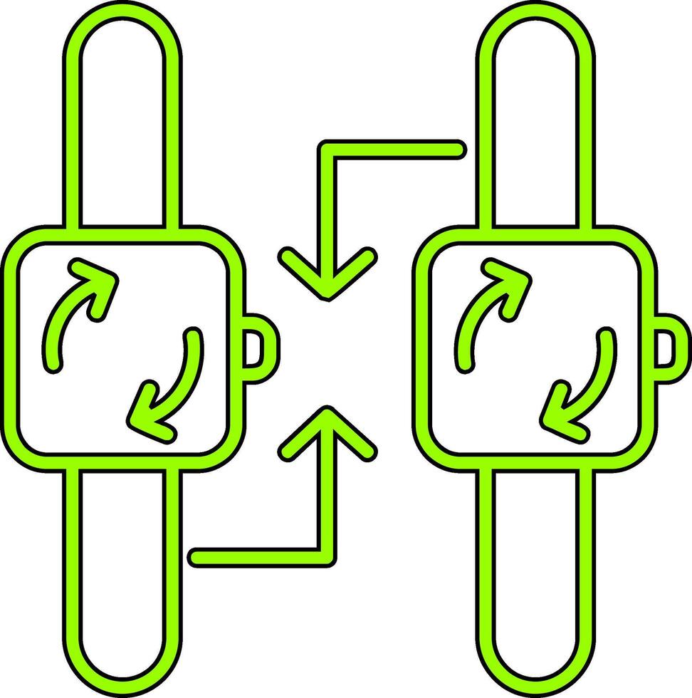 synchronisatie vector pictogram