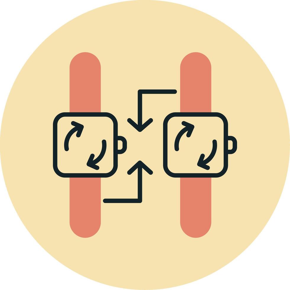 synchronisatie vector pictogram