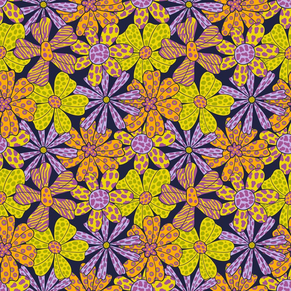 naadloze patroon grote bloem.fashion print van textile.vintage bloemmotief vector