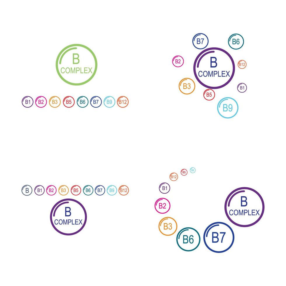 b complexe vector pictogram illustratie ontwerpsjabloon