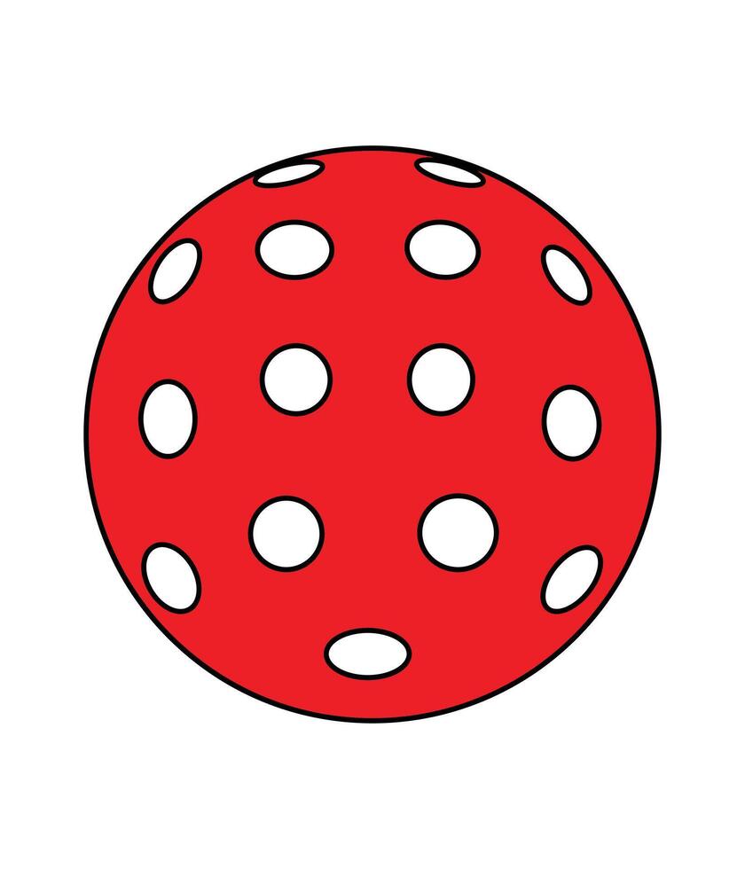 een rood polka punt bal met wit vlekken vector