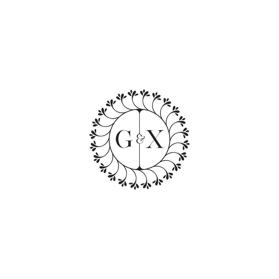 gx gemakkelijk bruiloft eerste concept met hoog kwaliteit logo ontwerp vector