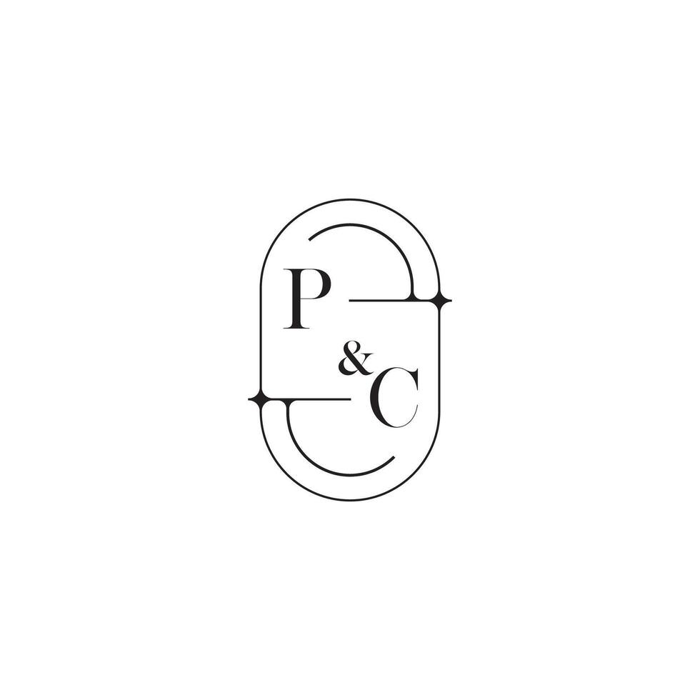 pc lijn gemakkelijk eerste concept met hoog kwaliteit logo ontwerp vector