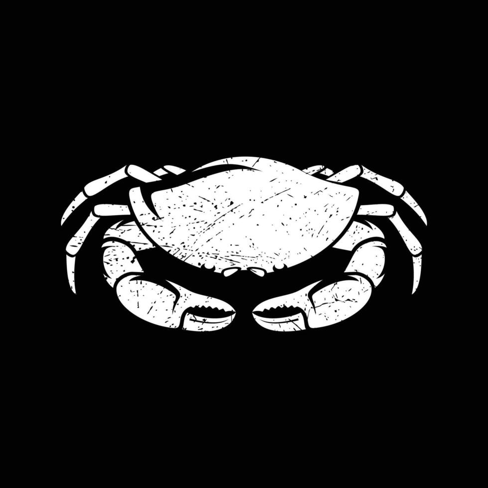 krab silhouet. logo. geïsoleerd krab Aan wit achtergrond vector