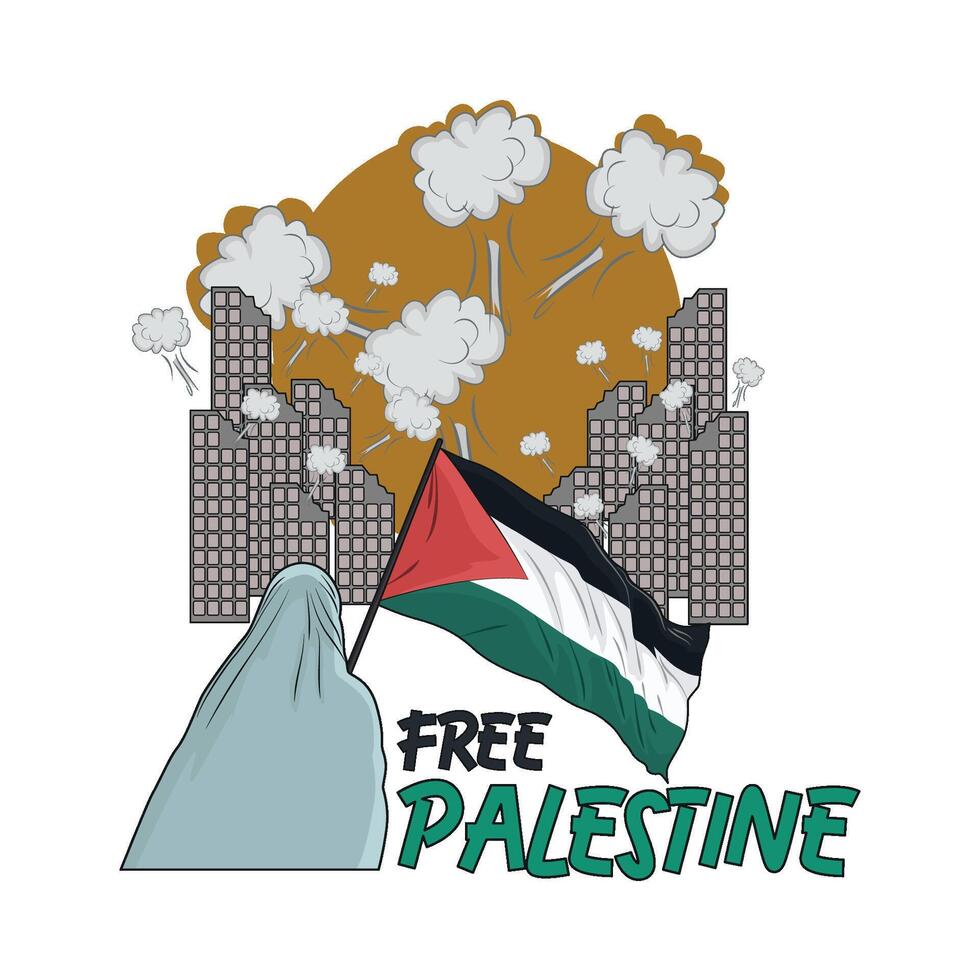 vrij Palestina illustratie vector