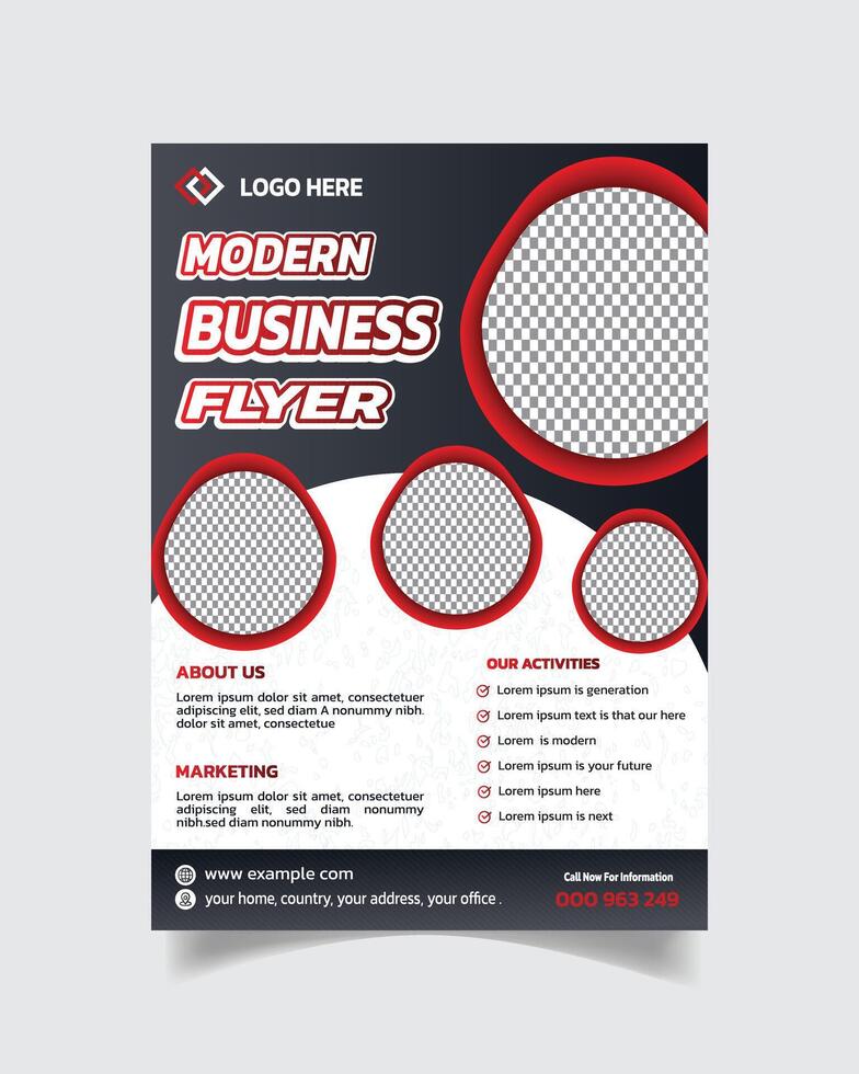 zakelijke folder ontwerp en creatief bedrijf poster a4 professioneel bedrijf folder vector