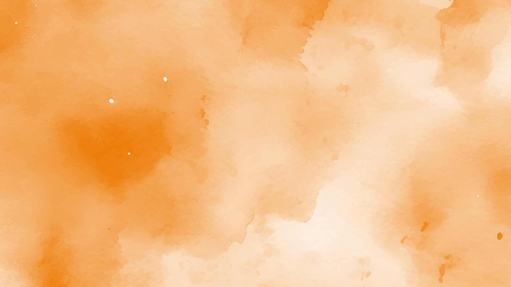 abstract oranje waterverf achtergrond. oranje water kleur plons structuur vector