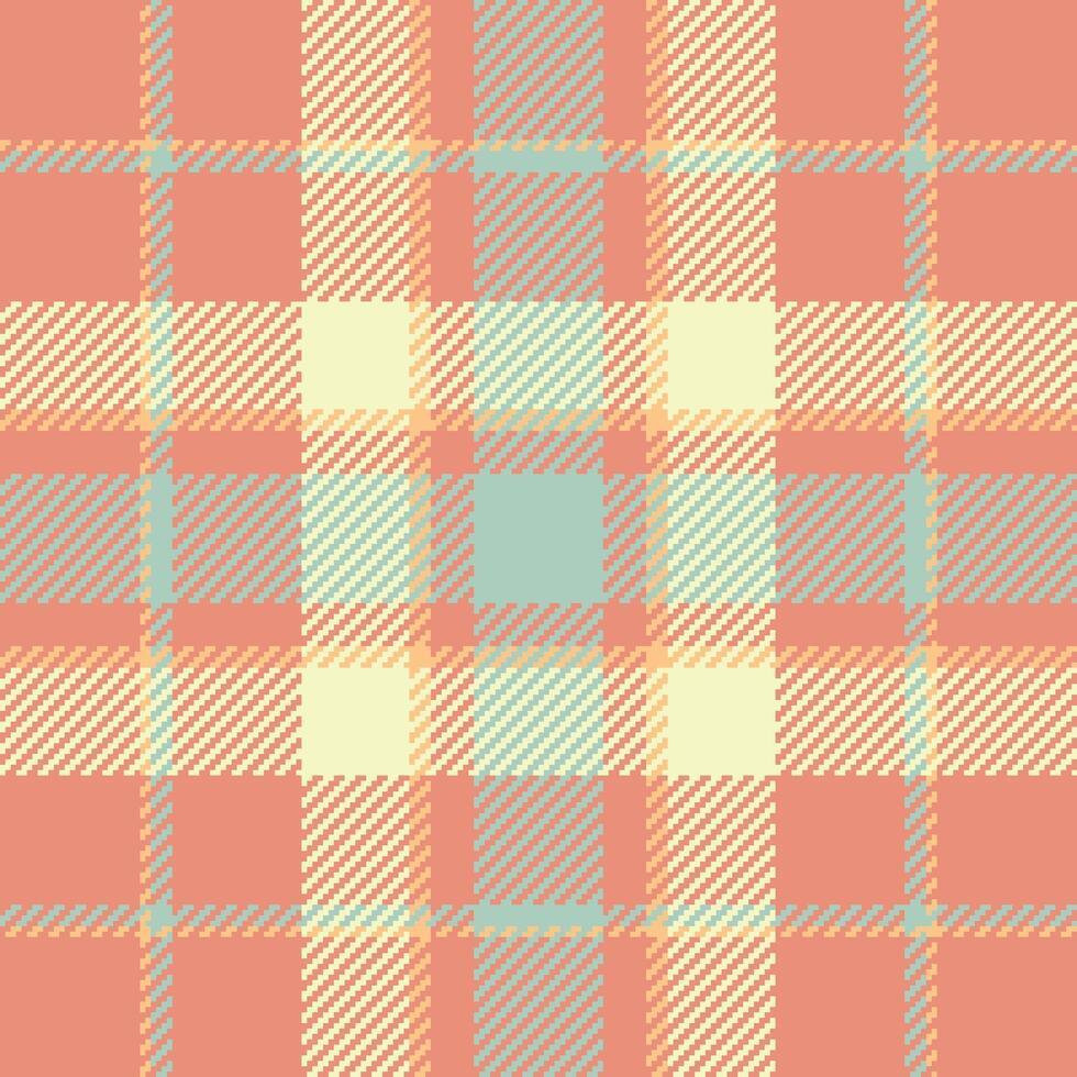 naadloos structuur controleren van kleding stof plaid Schotse ruit met een patroon vector textiel achtergrond.