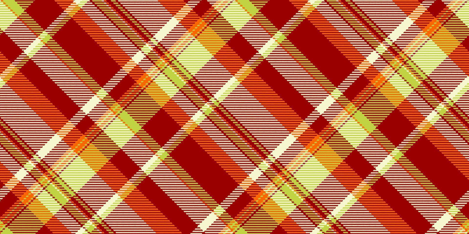 traditioneel controleren Schotse ruit achtergrond, inspiratie textiel naadloos kleding stof. jpg patroon plaid structuur vector in rood en licht guldenroede geel kleuren.